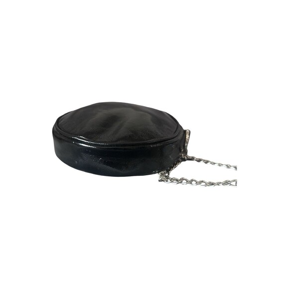 Hobo Deb Round  Bag Crossbody Black Patent Leather - Picture 7 of 15